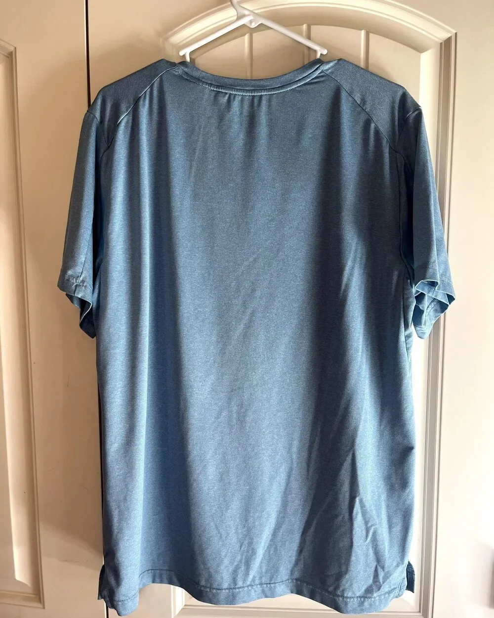 Nike Pro Dri-FIT Men's Large Blue Graphic Athletic Shirt Short Sleeve Running Gy